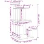 Postes rascadores para gatos con plataformas gris claro 98,5 cm de , Mobiliario para gatos - Ref: Foro24-172107, Precio: 41,9...