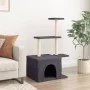 Kratzbaum für Katzen mit dunkelgrauen Sisalstangen 110 cm. von , Katzenmöbel - Ref: Foro24-172105, Preis: 36,75 €, Rabatt: %