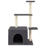 Kratzbaum für Katzen mit dunkelgrauen Sisalstangen 110 cm. von , Katzenmöbel - Ref: Foro24-172105, Preis: 36,75 €, Rabatt: %