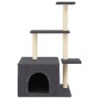 Kratzbaum für Katzen mit dunkelgrauen Sisalstangen 110 cm. von , Katzenmöbel - Ref: Foro24-172105, Preis: 32,31 €, Rabatt: %