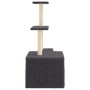 Rascador para gatos con postes de sisal gris oscuro 110 cm de , Mobiliario para gatos - Ref: Foro24-172105, Precio: 32,26 €, ...