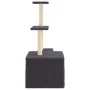 Rascador para gatos con postes de sisal gris oscuro 110 cm de , Mobiliario para gatos - Ref: Foro24-172105, Precio: 36,75 €, ...