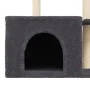 Rascador para gatos con postes de sisal gris oscuro 110 cm de , Mobiliario para gatos - Ref: Foro24-172105, Precio: 36,75 €, ...