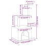 Kratzbaum für Katzen mit dunkelgrauen Sisalstangen 110 cm. von , Katzenmöbel - Ref: Foro24-172105, Preis: 32,31 €, Rabatt: %