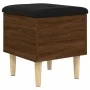 Bank mit Stauraum aus Eichenholz, braun, 42x42x46 cm. von , Bänke für Hallen und Lager - Ref: Foro24-835067, Preis: 45,98 €, ...