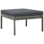 3-teiliges Gartenmöbel-Set und graue synthetische Rattankissen von vidaXL, Gartensets - Ref: Foro24-44480, Preis: 307,57 €, R...