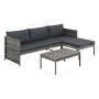3-teiliges Gartenmöbel-Set und graue synthetische Rattankissen von vidaXL, Gartensets - Ref: Foro24-44480, Preis: 307,57 €, R...