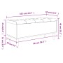 Banco almacenaje madera ingeniería roble ahumado 102x42x46 cm by , Benches for halls and storage - Ref: Foro24-835086, Price:...