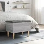 Bank mit Stauraum aus grauem Sonoma-Ingenieurholz 62x42x46 cm. von , Bänke für Hallen und Lager - Ref: Foro24-835073, Preis: ...