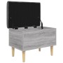 Bank mit Stauraum aus grauem Sonoma-Ingenieurholz 62x42x46 cm. von , Bänke für Hallen und Lager - Ref: Foro24-835073, Preis: ...