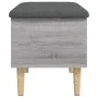 Bank mit Stauraum aus grauem Sonoma-Ingenieurholz 62x42x46 cm. von , Bänke für Hallen und Lager - Ref: Foro24-835073, Preis: ...