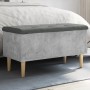 Bank mit Stauraum aus grauem Beton-Ingenieurholz, 82x42x46 cm. von , Bänke für Hallen und Lager - Ref: Foro24-835078, Preis: ...