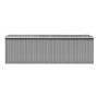 Caseta de jardín metal gris 257x580x181 cm de vidaXL, Cobertizos - Ref: Foro24-143353, Precio: 649,07 €, Descuento: %