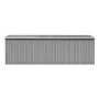 Grauer Gartenschuppen aus Metall, 257 x 580 x 181 cm von vidaXL, Schuppen - Ref: Foro24-143353, Preis: 649,21 €, Rabatt: %