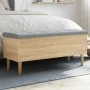 Bank mit Stauraum aus Eichenholz in Sonoma-Farbe, 102x42x46 cm. von , Bänke für Hallen und Lager - Ref: Foro24-835084, Preis:...