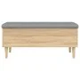 Banco con almacenaje madera ingeniería roble Sonoma 102x42x46cm by , Benches for halls and storage - Ref: Foro24-835084, Pric...
