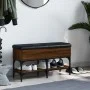 Ingenieurholz Schuhbank in Eichenbraun 82x32x45 cm von , Bänke für Hallen und Lager - Ref: Foro24-835176, Preis: 68,53 €, Rab...