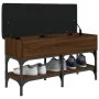 Ingenieurholz Schuhbank in Eichenbraun 82x32x45 cm von , Bänke für Hallen und Lager - Ref: Foro24-835176, Preis: 68,53 €, Rab...