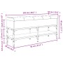 Ingenieurholz Schuhbank in Eichenbraun 102x32x45 cm von , Bänke für Hallen und Lager - Ref: Foro24-835181, Preis: 79,12 €, Ra...