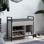 Ingenieurholz Schuhbank in Sonoma-Grau 65,5x32x57,5 cm von , Bänke für Hallen und Lager - Ref: Foro24-835205, Preis: 66,51 €,...