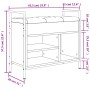 Ingenieurholz Schuhbank in Sonoma-Grau 65,5x32x57,5 cm von , Bänke für Hallen und Lager - Ref: Foro24-835205, Preis: 67,45 €,...