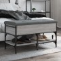 Bank Schuhmacher aus grauem Sonoma-Ingenieurholz 82x42x45 cm. von , Bänke für Hallen und Lager - Ref: Foro24-835195, Preis: 7...