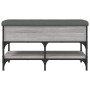 Bank Schuhmacher aus grauem Sonoma-Ingenieurholz 82x42x45 cm. von , Bänke für Hallen und Lager - Ref: Foro24-835195, Preis: 7...