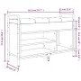 Banco zapatero madera de ingeniería marrón roble 85,5x32x57,5cm de , Bancos para recibidores y almacenamiento - Ref: Foro24-8...