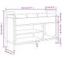 Banco zapatero madera de ingeniería marrón roble 85,5x32x57,5cm by , Benches for halls and storage - Ref: Foro24-835211, Pric...