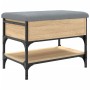 Ingenieurholz-Schuhbank in Sonoma-Eiche 62x42x45 cm. von , Bänke für Hallen und Lager - Ref: Foro24-835188, Preis: 67,72 €, R...