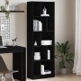 Estantería madera de ingeniería negro 57x28,5x174 cm en Librerías y estanterías | Comprar online en Foro24