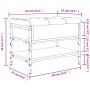 Ingenieurholz-Schuhbank in Sonoma-Eiche 62x42x45 cm. von , Bänke für Hallen und Lager - Ref: Foro24-835188, Preis: 67,72 €, R...