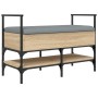 Banco zapatero madera de ingeniería roble Sonoma 85,5x42x57,5cm by , Benches for halls and storage - Ref: Foro24-835230, Pric...