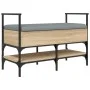 Ingenieurholz-Schuhbank in Sonoma-Eiche 85,5x42x57,5cm. von , Bänke für Hallen und Lager - Ref: Foro24-835230, Preis: 80,37 €...
