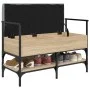 Ingenieurholz-Schuhbank in Sonoma-Eiche 85,5x42x57,5cm. von , Bänke für Hallen und Lager - Ref: Foro24-835230, Preis: 80,37 €...