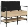 Ingenieurholz-Schuhbank in Sonoma-Eiche 85,5x42x57,5cm. von , Bänke für Hallen und Lager - Ref: Foro24-835230, Preis: 80,37 €...