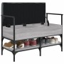 Banco zapatero madera de ingeniería gris Sonoma 85,5x42x57,5 cm by , Benches for halls and storage - Ref: Foro24-835232, Pric...