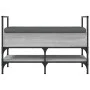 Schuhbank aus grauem Sonoma-Ingenieurholz 85,5x42x57,5 cm von , Bänke für Hallen und Lager - Ref: Foro24-835232, Preis: 80,71...