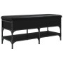Schwarze Schuhbank aus Ingenieurholz, 102x42x45 cm. von , Bänke für Hallen und Lager - Ref: Foro24-835197, Preis: 89,41 €, Ra...