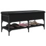 Schwarze Schuhbank aus Ingenieurholz, 102x42x45 cm. von , Bänke für Hallen und Lager - Ref: Foro24-835197, Preis: 89,41 €, Ra...