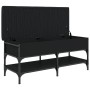 Schwarze Schuhbank aus Ingenieurholz, 102x42x45 cm. von , Bänke für Hallen und Lager - Ref: Foro24-835197, Preis: 89,41 €, Ra...