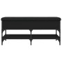 Schwarze Schuhbank aus Ingenieurholz, 102x42x45 cm. von , Bänke für Hallen und Lager - Ref: Foro24-835197, Preis: 89,41 €, Ra...