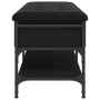 Schwarze Schuhbank aus Ingenieurholz, 102x42x45 cm. von , Bänke für Hallen und Lager - Ref: Foro24-835197, Preis: 89,41 €, Ra...