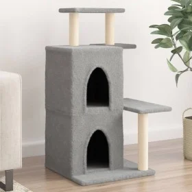 Rascador para gatos con postes de sisal gris claro 97 cm by , Cat furniture - Ref: Foro24-172113, Price: 36,78 €, Discount: %