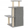 Rascador para gatos con postes de sisal gris claro 97 cm de , Mobiliario para gatos - Ref: Foro24-172113, Precio: 34,90 €, De...