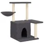 Rascador para gatos con postes de sisal gris oscuro 83 cm by , Cat furniture - Ref: Foro24-172111, Price: 39,86 €, Discount: %
