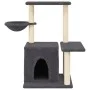 Rascador para gatos con postes de sisal gris oscuro 83 cm by , Cat furniture - Ref: Foro24-172111, Price: 39,86 €, Discount: %