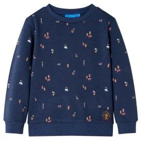 Sudadera infantil azul marino mélange 140 de , Camisetas para niños - Ref: Foro24-12793, Precio: 11,95 €, Descuento: %