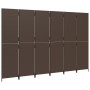 Biombo de 6 paneles ratán sintético marrón by , Room dividers - Ref: Foro24-365353, Price: 229,85 €, Discount: %