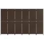 Biombo de 6 paneles ratán sintético marrón by , Room dividers - Ref: Foro24-365353, Price: 250,42 €, Discount: %